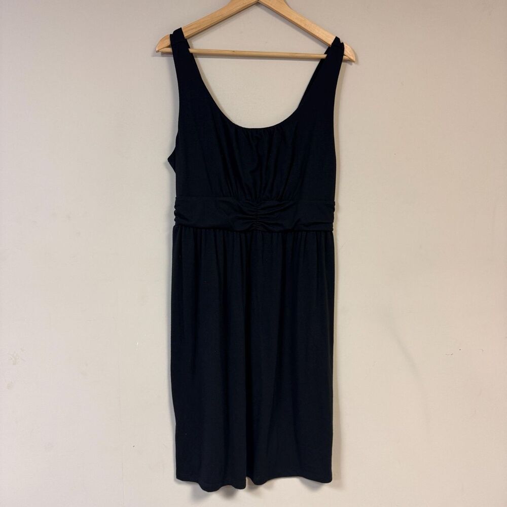 Black Dress Women's XL Jersey Knit Sleeveless Tank Top Soft Comfortable Spring